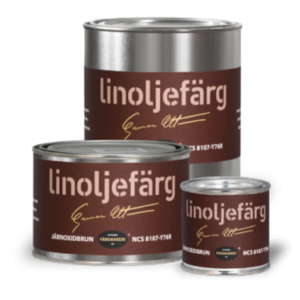 Linoliemaling Jernoxidbrun