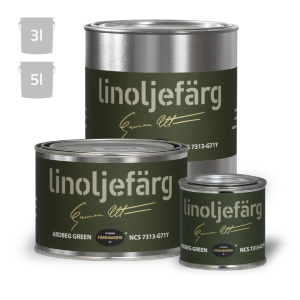 Ottesen linoliemaling ardbeg green