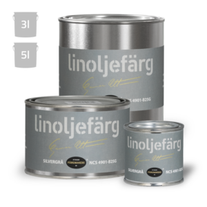 Ottesen linoliemaling silvergrå